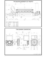 Alternador Mecc Alte ECO38-3L trifásico 370 KVA LTP / 350 KVA PRP 1500 rpm 50 Hz con AVR