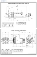 Alternator Mecc Alte ECO40-1L  Three-phase 601 KVA LTP / 550 KVA PRP 1500 rpm 50 Hz with AVR