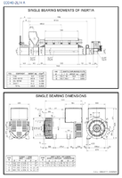 Alternateur Mecc Alte ECO40-2L triphasé 735 KVA LTP / 680 KVA PRP 1500 rpm 50 Hz avec AVR