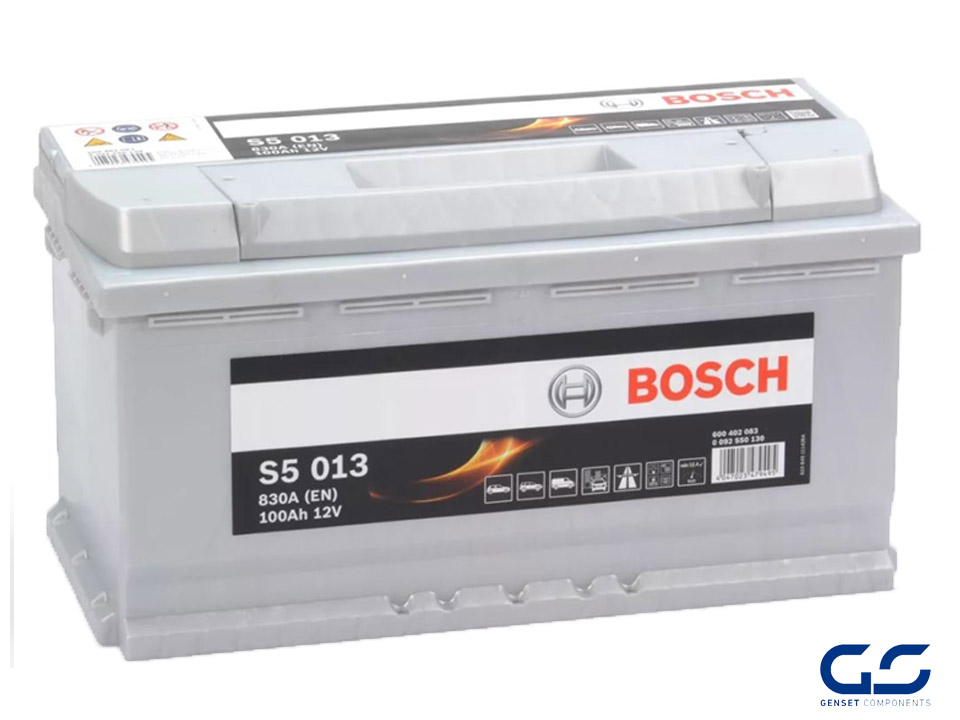 Battery Bosch 830a 100ah 12v S5 013 Genset Components Genset