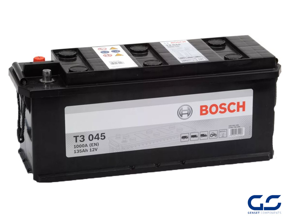 Batería Bosch 1000A 135AH 12V T3 045 - Repuestos para grupos electrógenos -  GENSET COMPONENTS