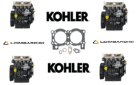 Gasket set upper side Engine Kohler Lombardini LDW 2004/2204