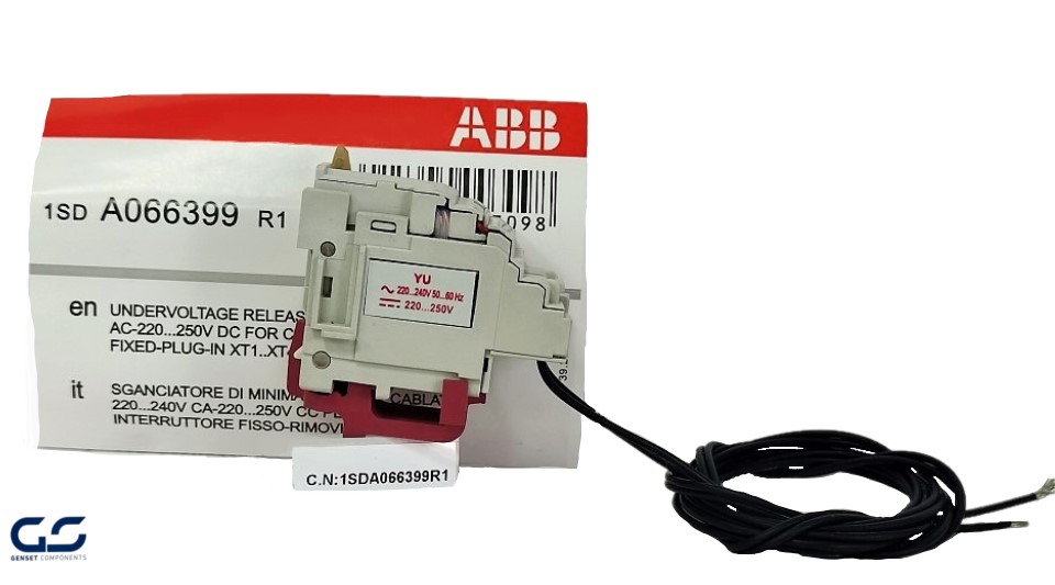 UNDERVOLTAGE RELEASE WIRED 220-240V AC 220-250V DC FOR C