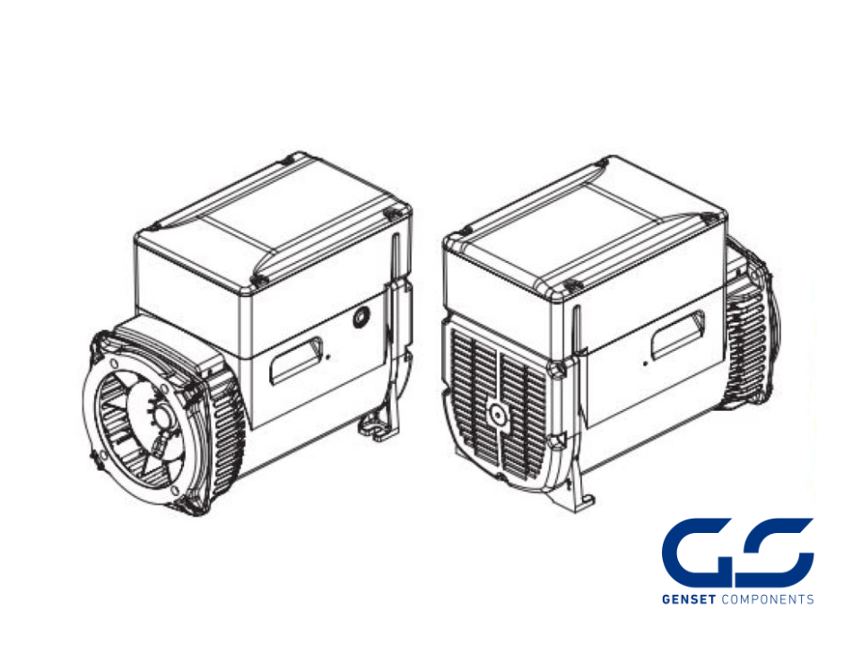Linz Data Set Alternator Linz E1S11M B, 2P, 3000 RPM, 50Hz, 13,5 KVA, co 38 (B9/C38 ...