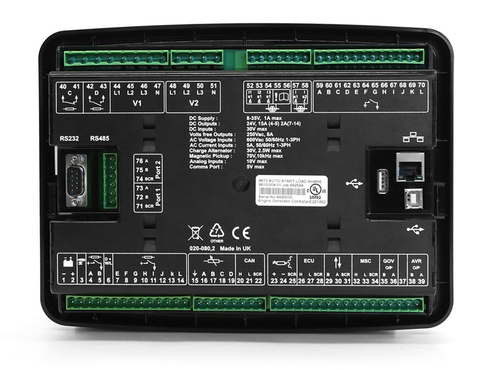 Control Module DSE 8610 MKII Synchronising & Load Sharing 8610-02 Deep ...