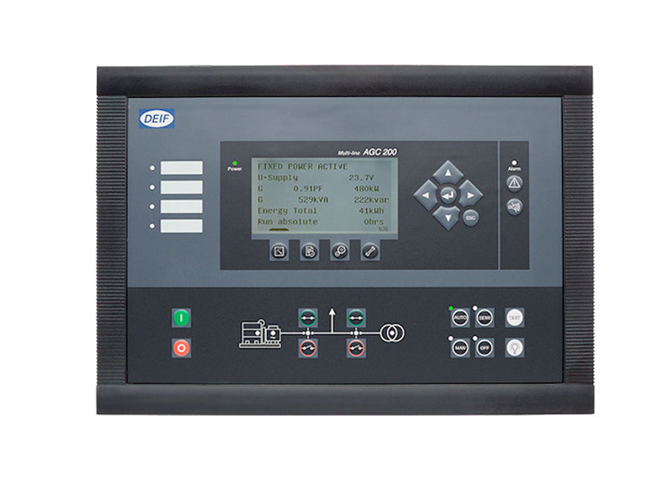 DEIF AGC 222: générateurs multiples avec gestion de l'énergie avancée pour centrales jusqu'à 16 gén