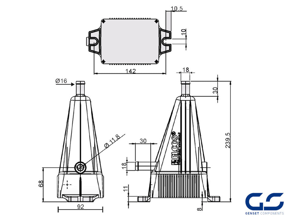 Résistance de préchauffage 1000W RA-1000 Elcos